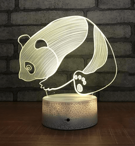 Lampe Panda <br> Effet 3D - Royaume Panda