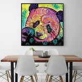 Poster Toile Panda <br> Moderne Abstrait - Royaume Panda